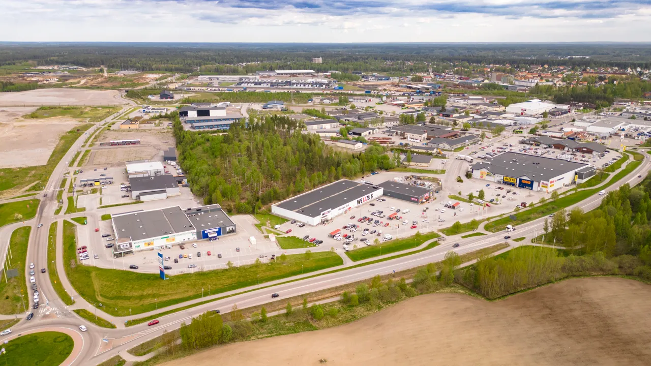 Stadsmiljö från ovan.