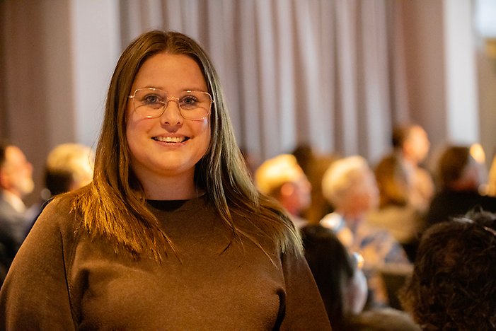 Emma Fälth, samordnare för social hållbarhet, presenterar kommunens trygghetsarbete och hur samverkan skapar ett säkrare Katrineholm.