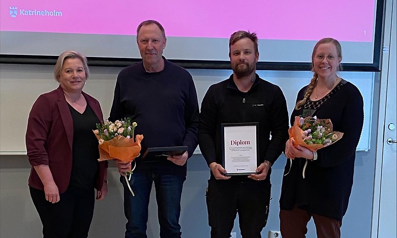 Anneli Hedberg (S), Urban Svensson, Simon Nordin och Lisa Lindblom.